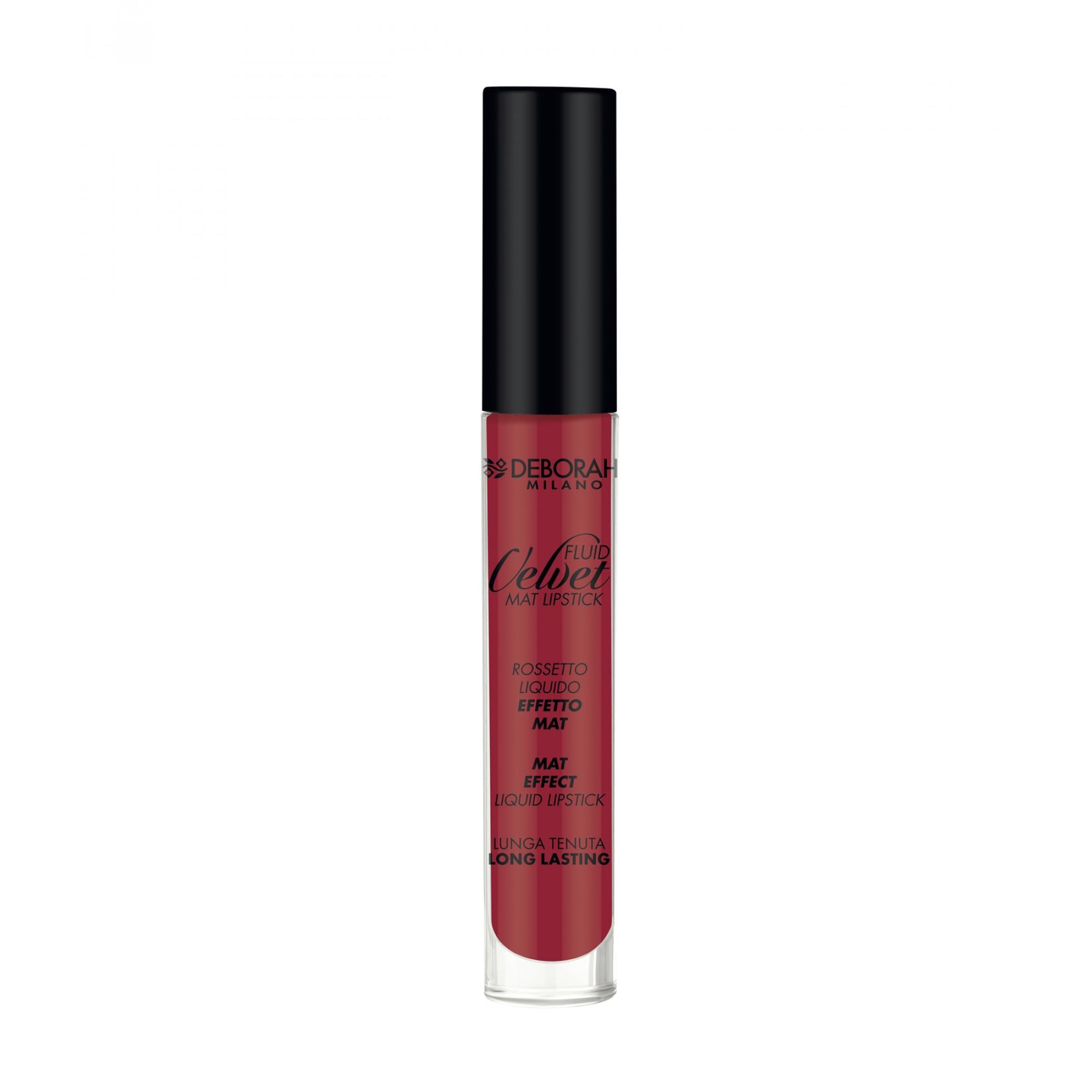 Рідка матова помада для губ Deborah Fluid Velvet Mat Lipstick, 06 Iconic Red, 8 мл