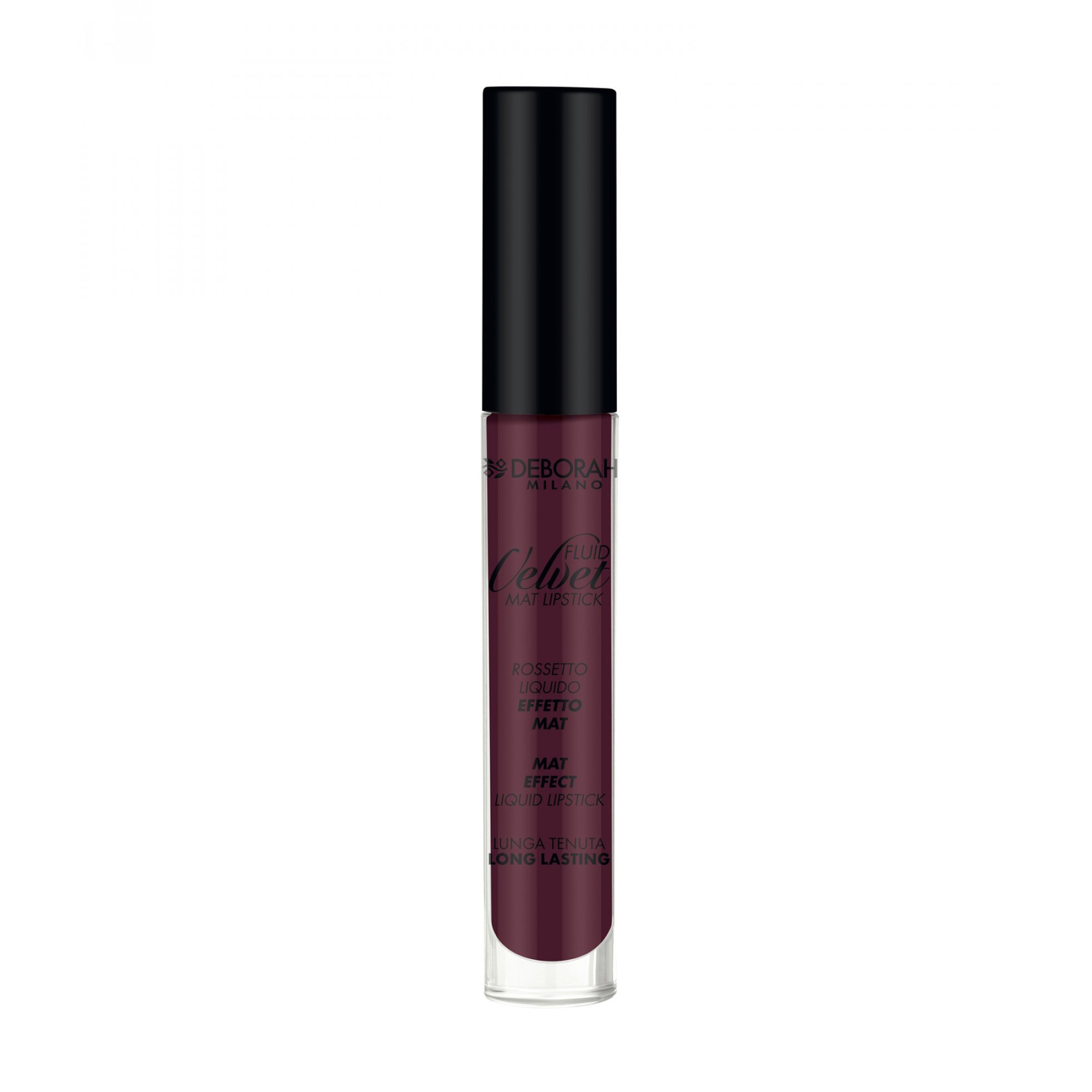 Рідка матова помада для губ Deborah Fluid Velvet Mat Lipstick, 09 Purple Wine, 8 мл