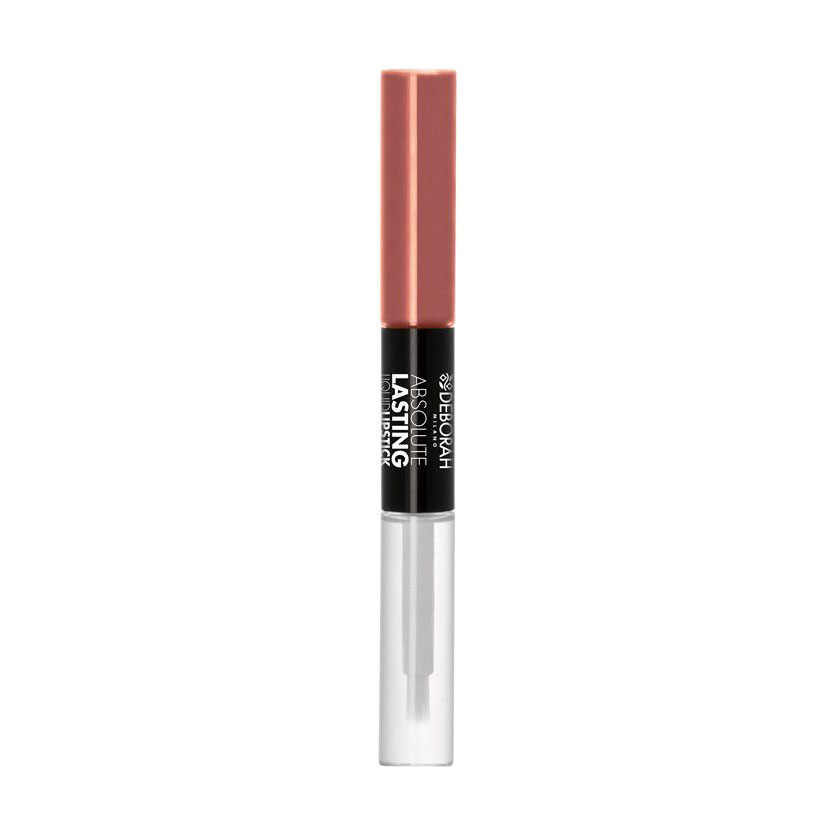 Рідка матова помада та блиск для губ 2 в 1 Deborah Absolute Lasting Liquid Lipstick, 16 Nude Beige, 8 мл