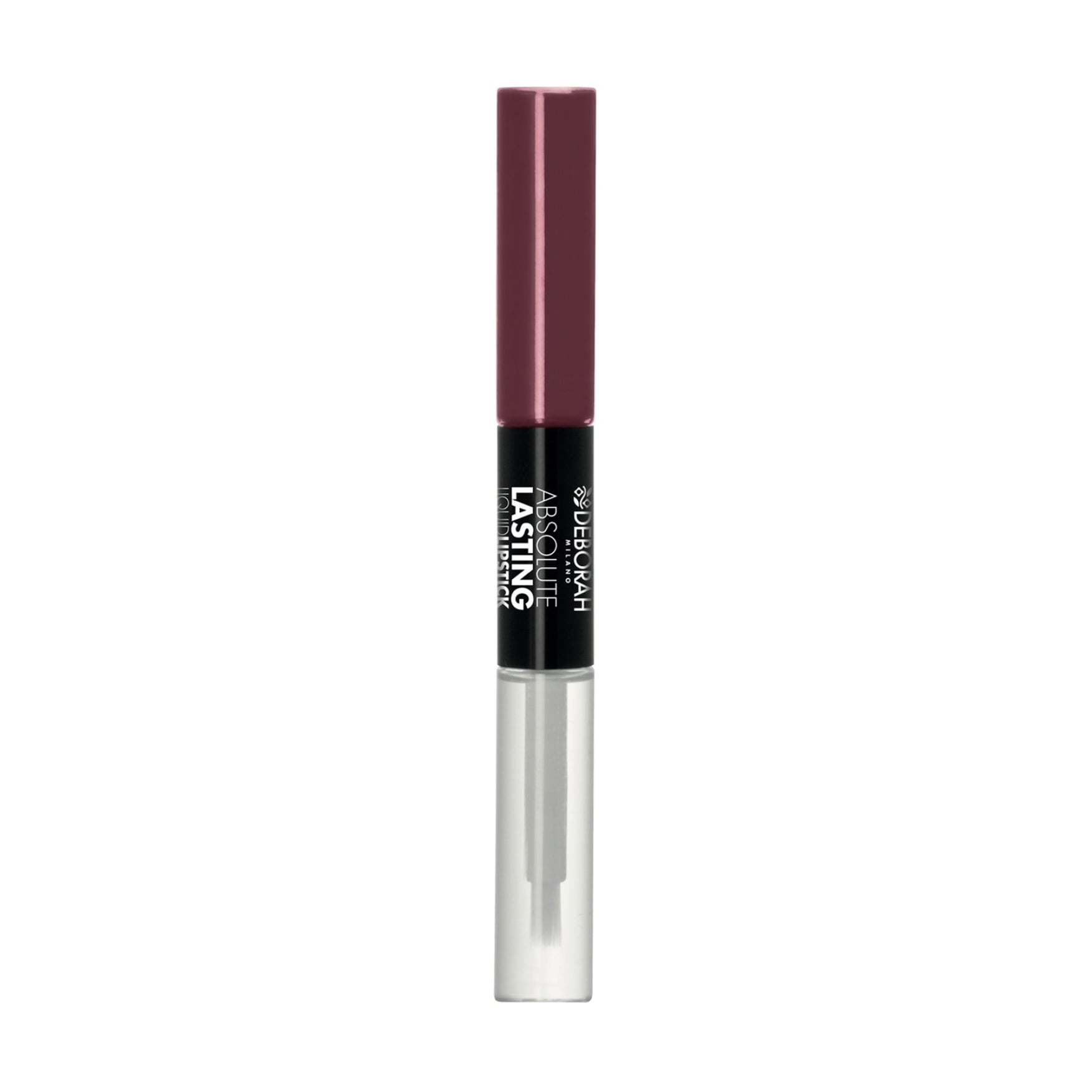 Рідка матова помада та блиск для губ 2 в 1 Deborah Absolute Lasting Liquid Lipstick, 07 Dark Mauve, 8 мл